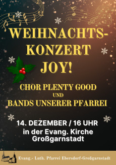 Weihnachtskonzert in Großgarnstadt