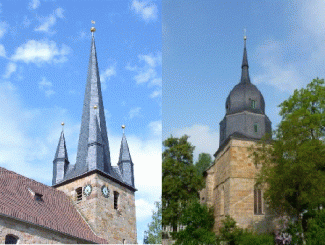 Kirchen Ebersdorf und Großgarnstadt